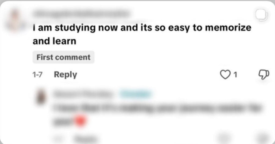 Message from a student