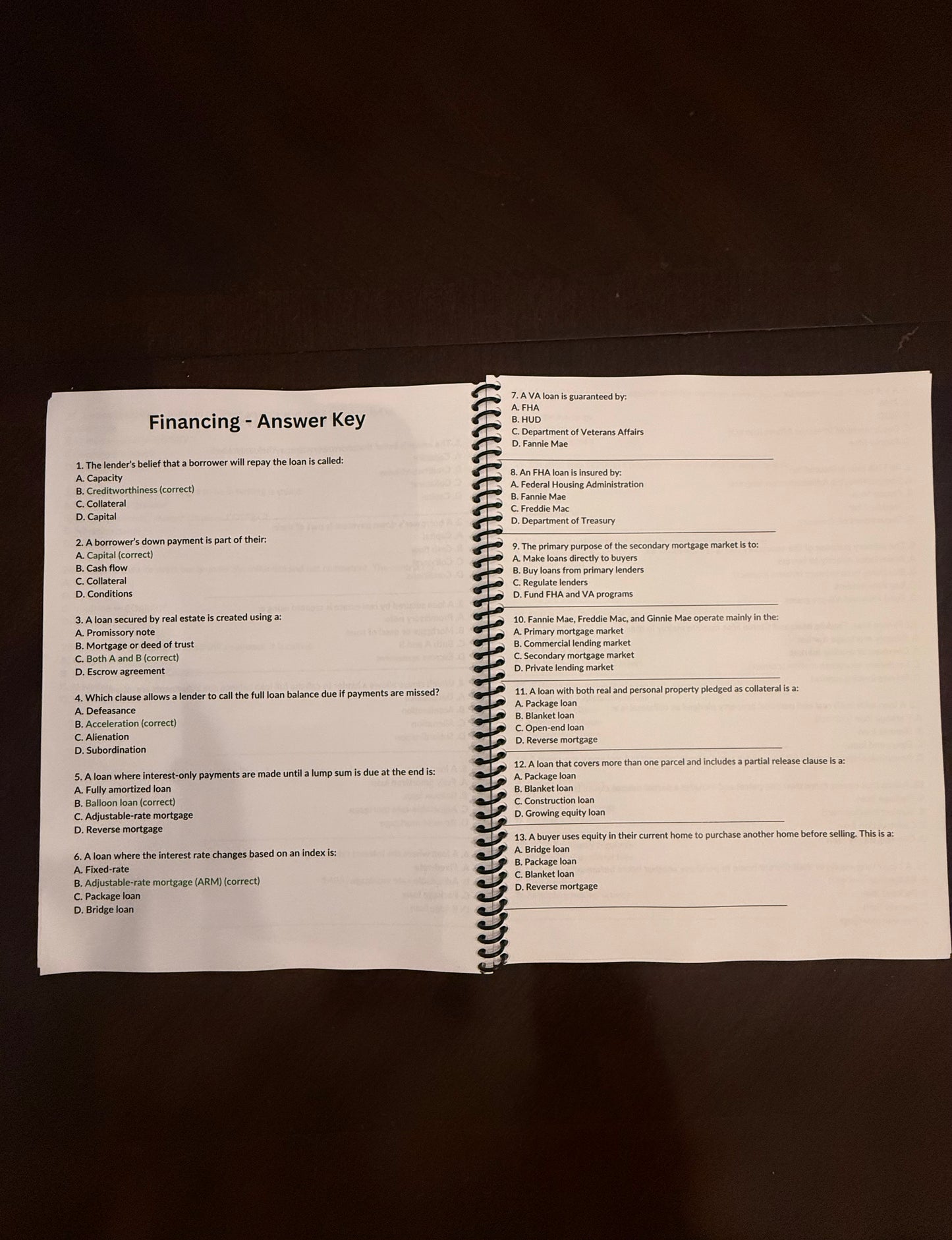 REAL ESTATE EXAM CHEAT SHEET WORKBOOK