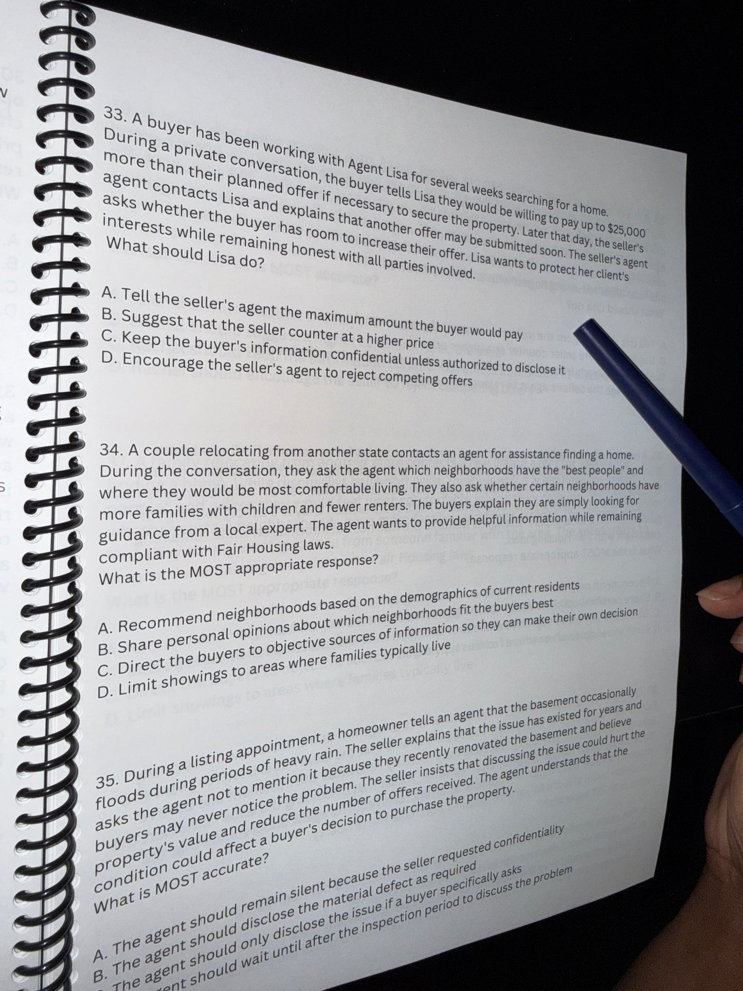 REAL ESTATE EXAM CHEAT SHEET WORKBOOK