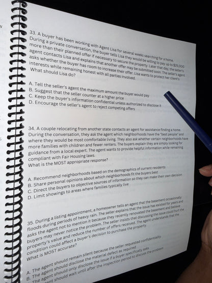 REAL ESTATE EXAM CHEAT SHEET WORKBOOK