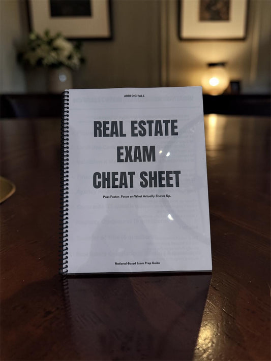 REAL ESTATE EXAM CHEAT SHEET WORKBOOK