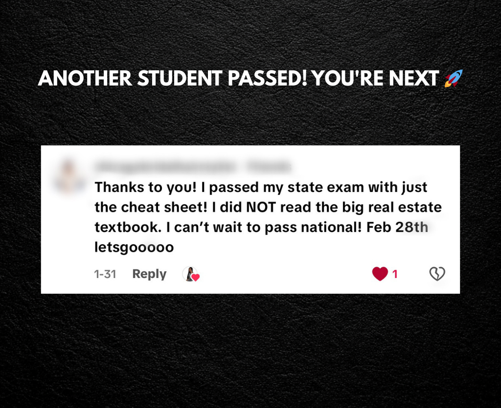 Real Estate Exam Cheat Sheet – Know What’s Actually on the Test (PASS FASTER)